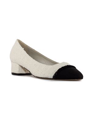 Cream white bouclé Larame sandal ROBERTO FESTA | LARAMECREAM